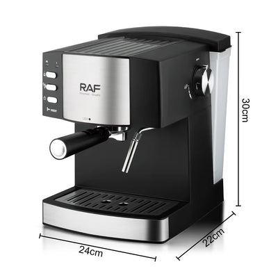 RAF R.113 Espresso Coffee Maker – 1.6L Capacity with Milk Frother